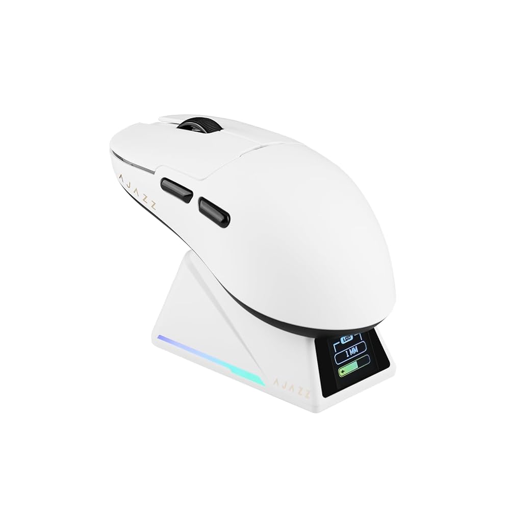 AJAZZ AJ159 APEX ゲーミングマウス ホワイト Amazon.com: MechLands AJ159 APEX Wireless Mouse, Lightweight